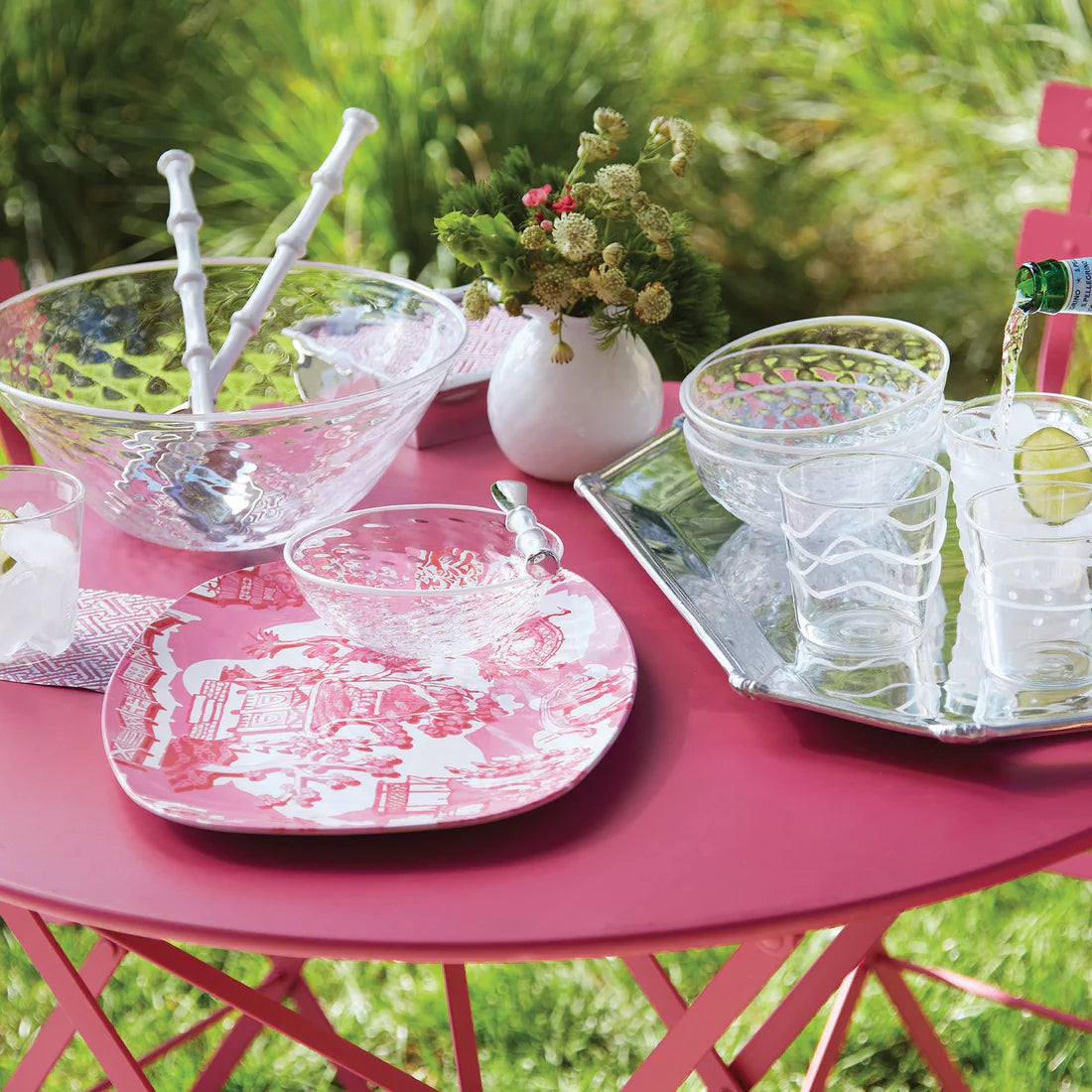 Mariposa - Platter - Chinoiserie Pink - Findlay Rowe Designs