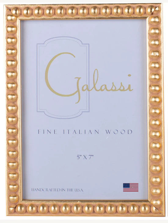 Galassi - 4x6 Frame - Diana Bead Border - Gold - Findlay Rowe Designs