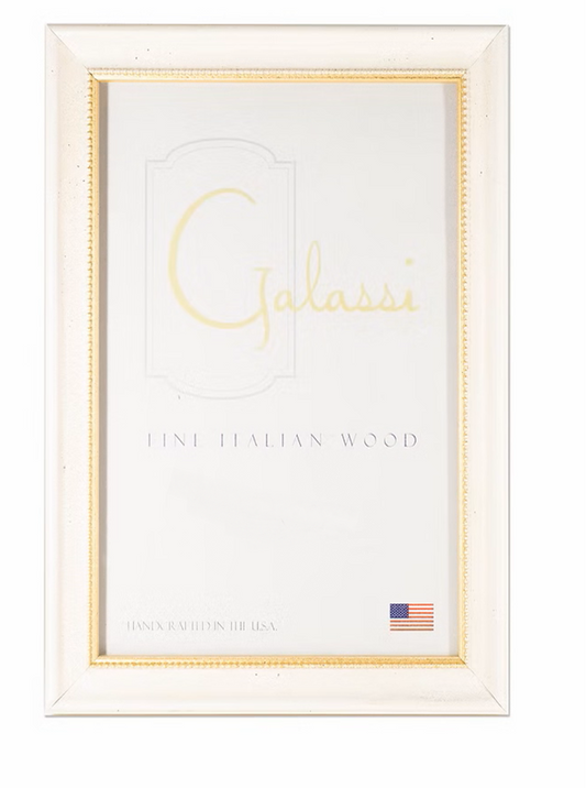 Galassi - 4x6 Frame - Vintage Cream - Gold Bead - Findlay Rowe Designs
