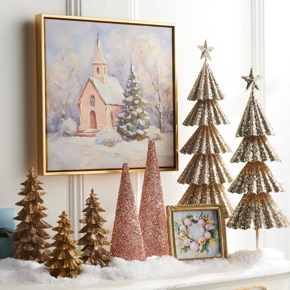 Decor Trees - Resin Gold Glitter - 3 Sizes - Findlay Rowe Designs