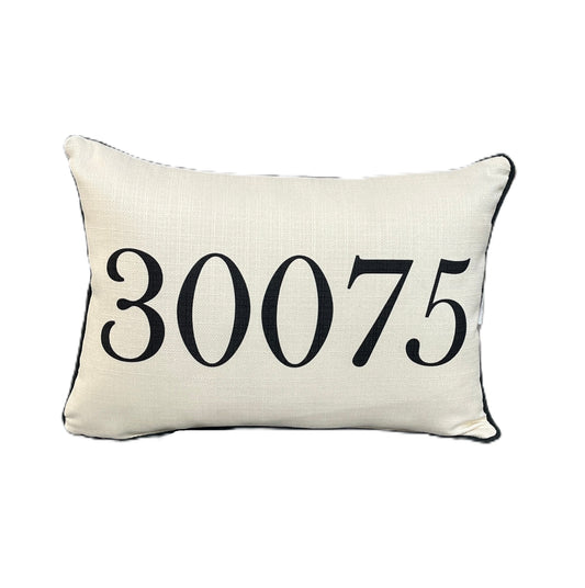 Pillow - Lumbar - Black Piping - 30075