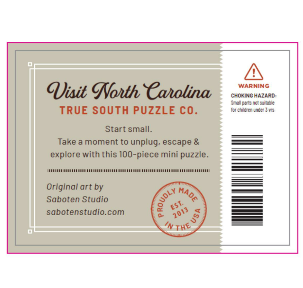 True South Puzzle - Visit Georgia Mini Puzzle - 100 piece