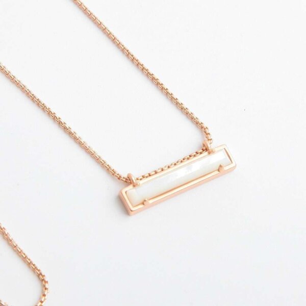 Clearance - Kendra Scott - Leanor Necklace Rose Gold - Ivory Mother of Pearl - Findlay Rowe Designs