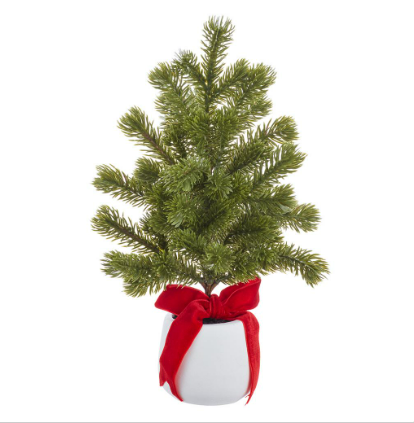 Allstate Floral - 12" Spruce Tree in Cement Pot - Findlay Rowe Designs