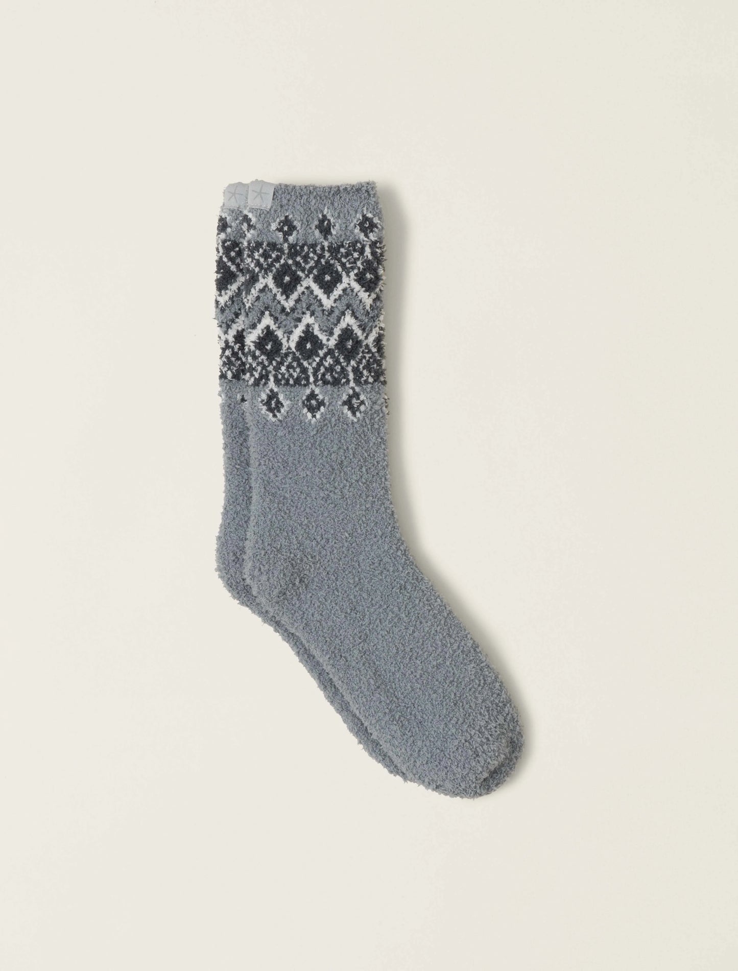 Barefoot Dreams - CozyChic® Fair Isle Socks - Moonbeam - Findlay Rowe Designs