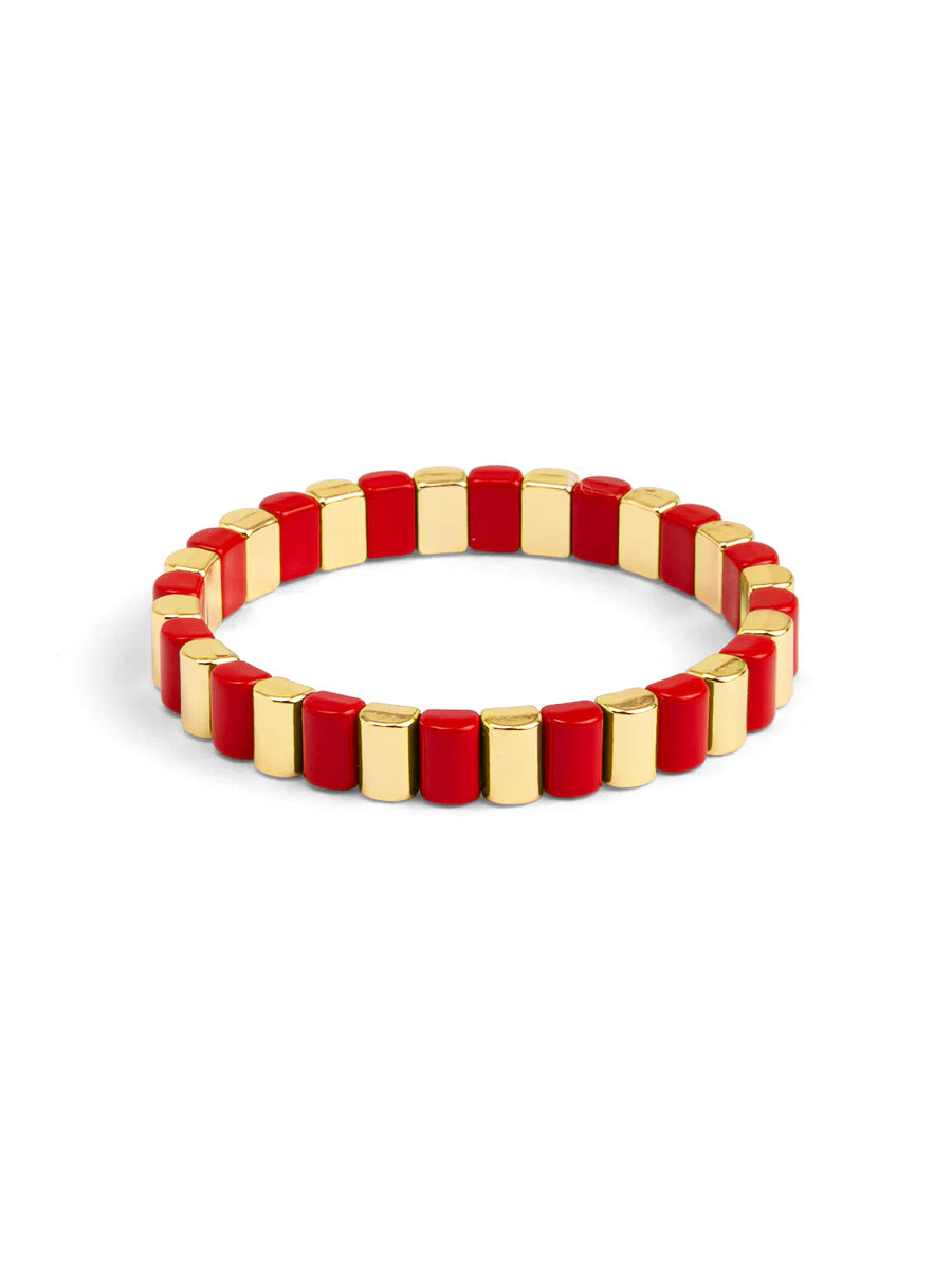 Bracelet - Enamel Tile Stretch - Findlay Rowe Designs