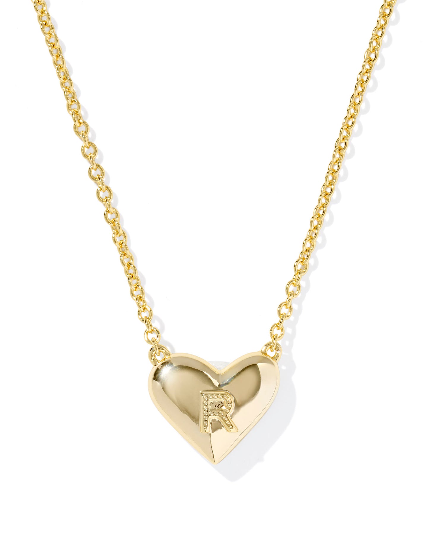 Kendra Scott - Necklace - Ari Heart Letter - Gold Short Pendant