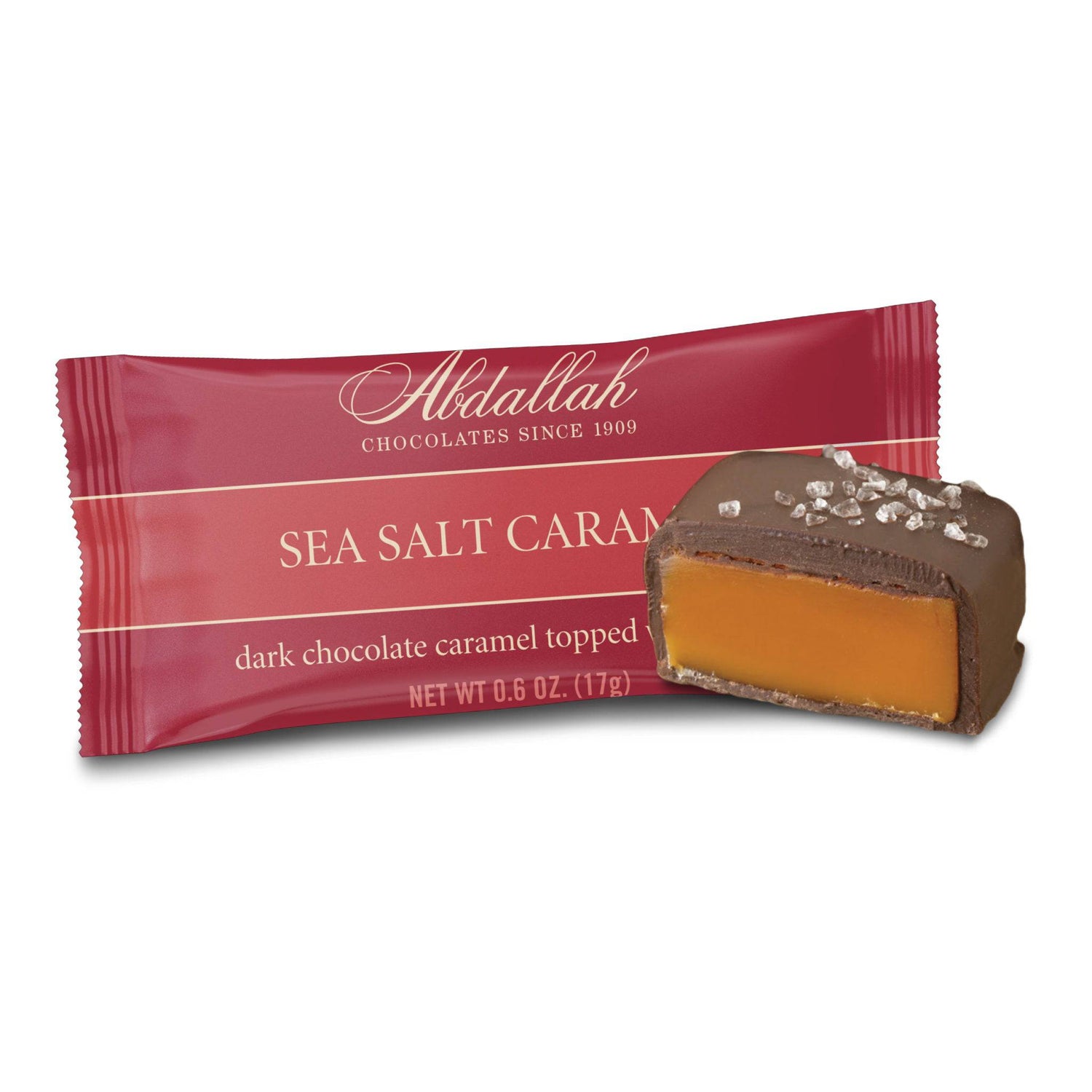 Abdallah Candies - Sea Salt Caramels Singles Dark Chocolate - Findlay Rowe Designs