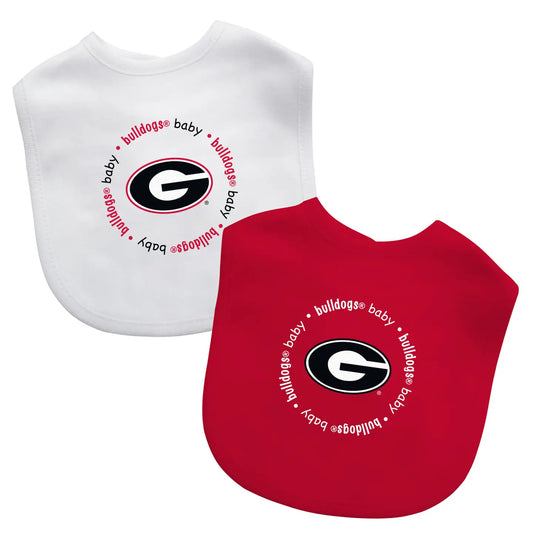 Baby Bibs - 2-Pack - Georgia Bulldogs - Findlay Rowe Designs
