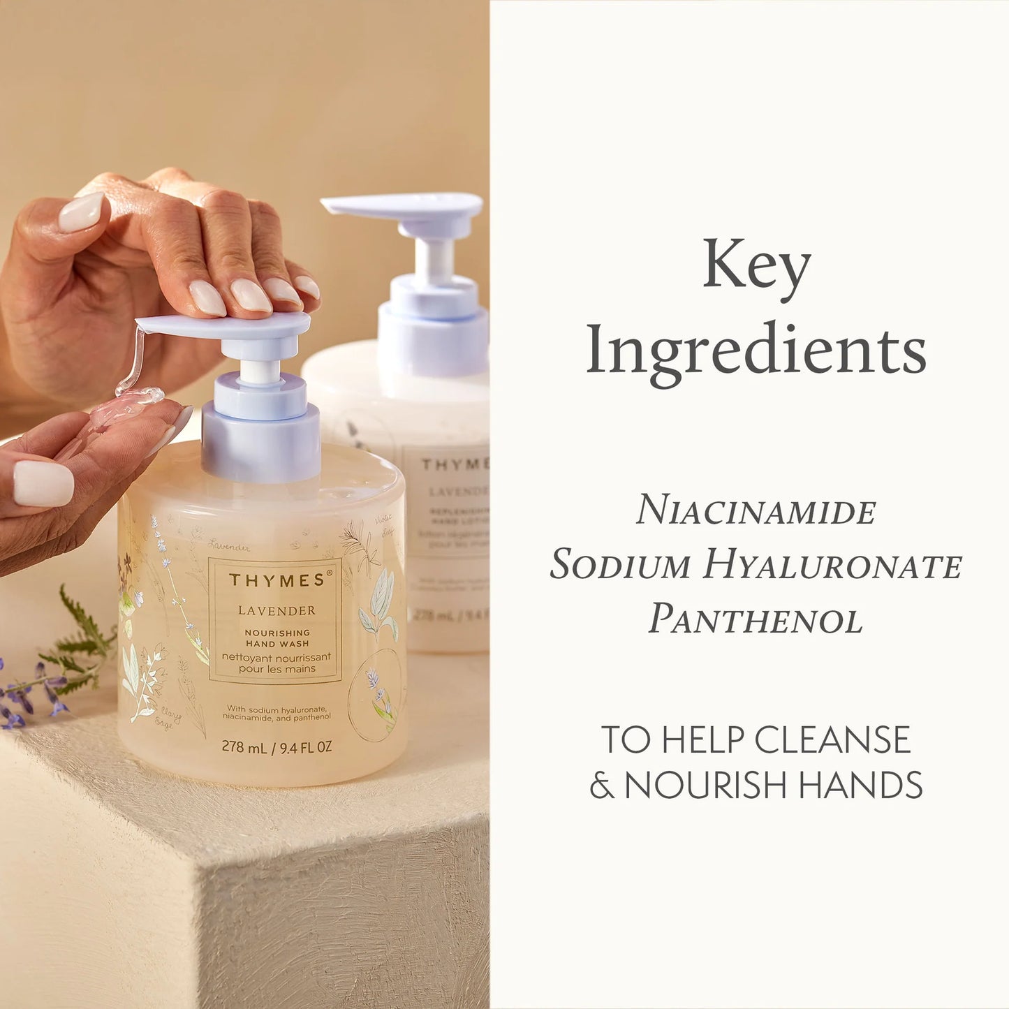 Thymes - Nourishing Hand Wash - Lavender - Findlay Rowe Designs