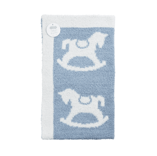 Mud Pie - Baby Blanket - Rocking Horse Chenille