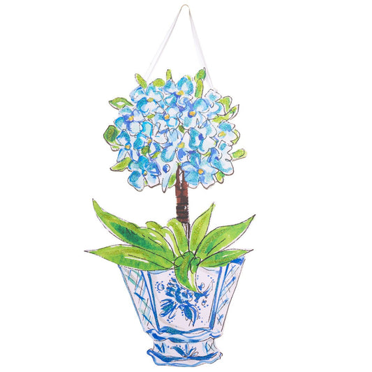 Rosanne Beck - Door Hanger - Blue Hydrangea - Findlay Rowe Designs