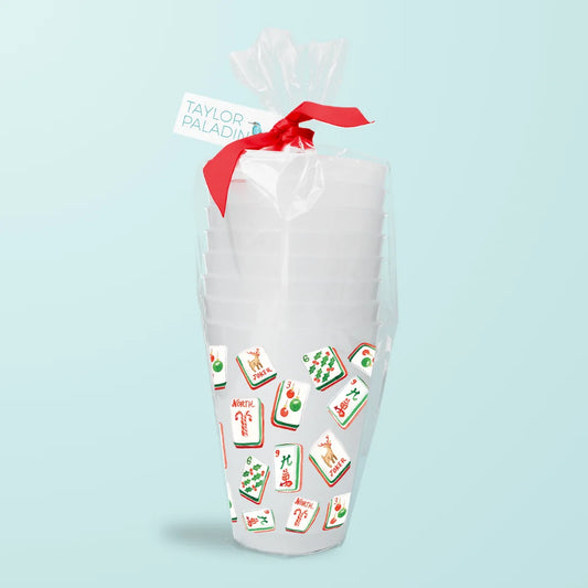 Taylor Paladino - Holiday Mahjong Cups - Set 8 - Findlay Rowe Designs