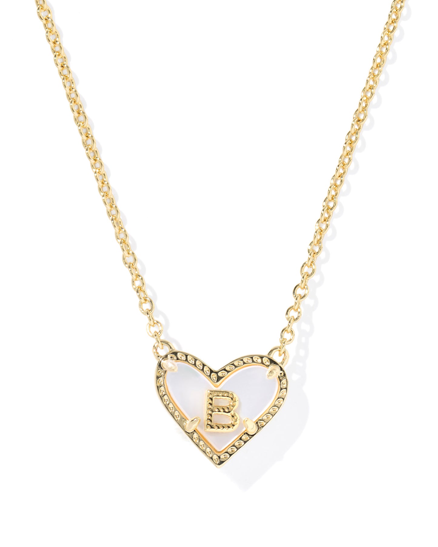 Kendra Scott - Necklace - Ari Heart Letter - Gold Short Pendant