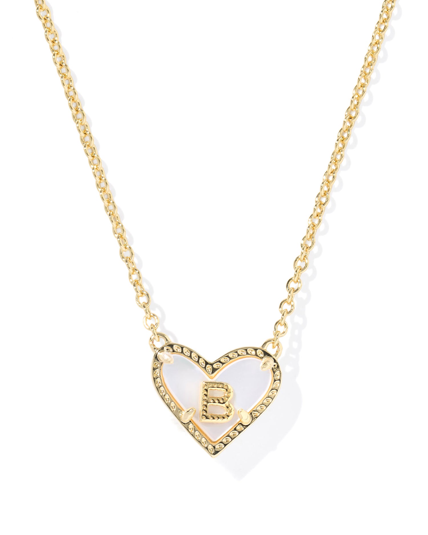 Kendra Scott - Necklace - Ari Heart Letter - Gold Short Pendant - Findlay Rowe Designs