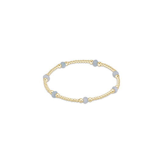 Enewton - Extends - Purpose Gemstone 4mm Bracelet - Aquamarine - Findlay Rowe Designs