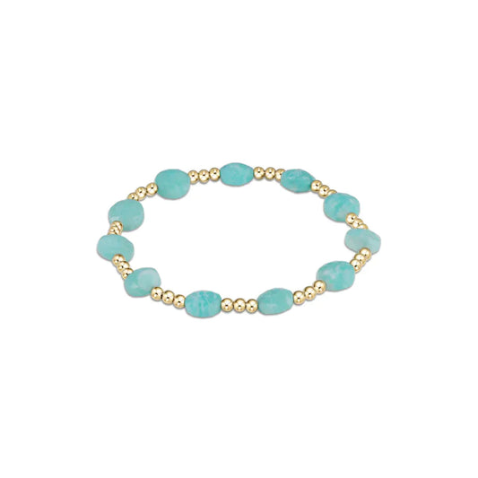 Enewton - Admire Gold 3mm Bead Bracelet - Amazonite - Findlay Rowe Designs
