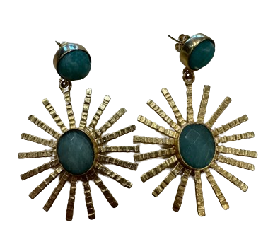 Elyssa Bass Sunburst Statement Earrings - Findlay Rowe Designs