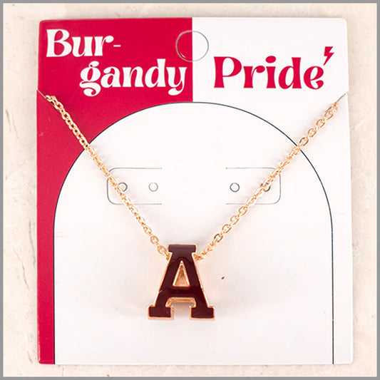 Necklace - Gameday Crimson A - Findlay Rowe Designs