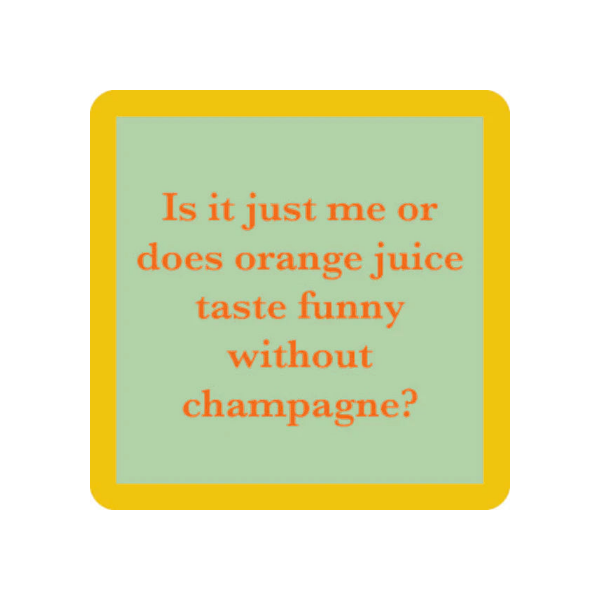Drinks on Me Coaster - Orange Juice - Findlay Rowe Designs
