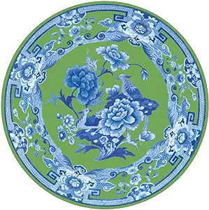 Caspari Green and Blue Plate Die-Cut Placemats