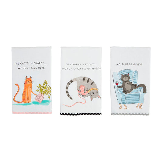 Mud Pie - Towel - Cat Ric-Rac - Findlay Rowe Designs