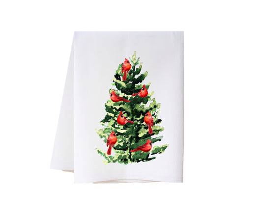 Cora and Pate - Towel - Cardinal Tree