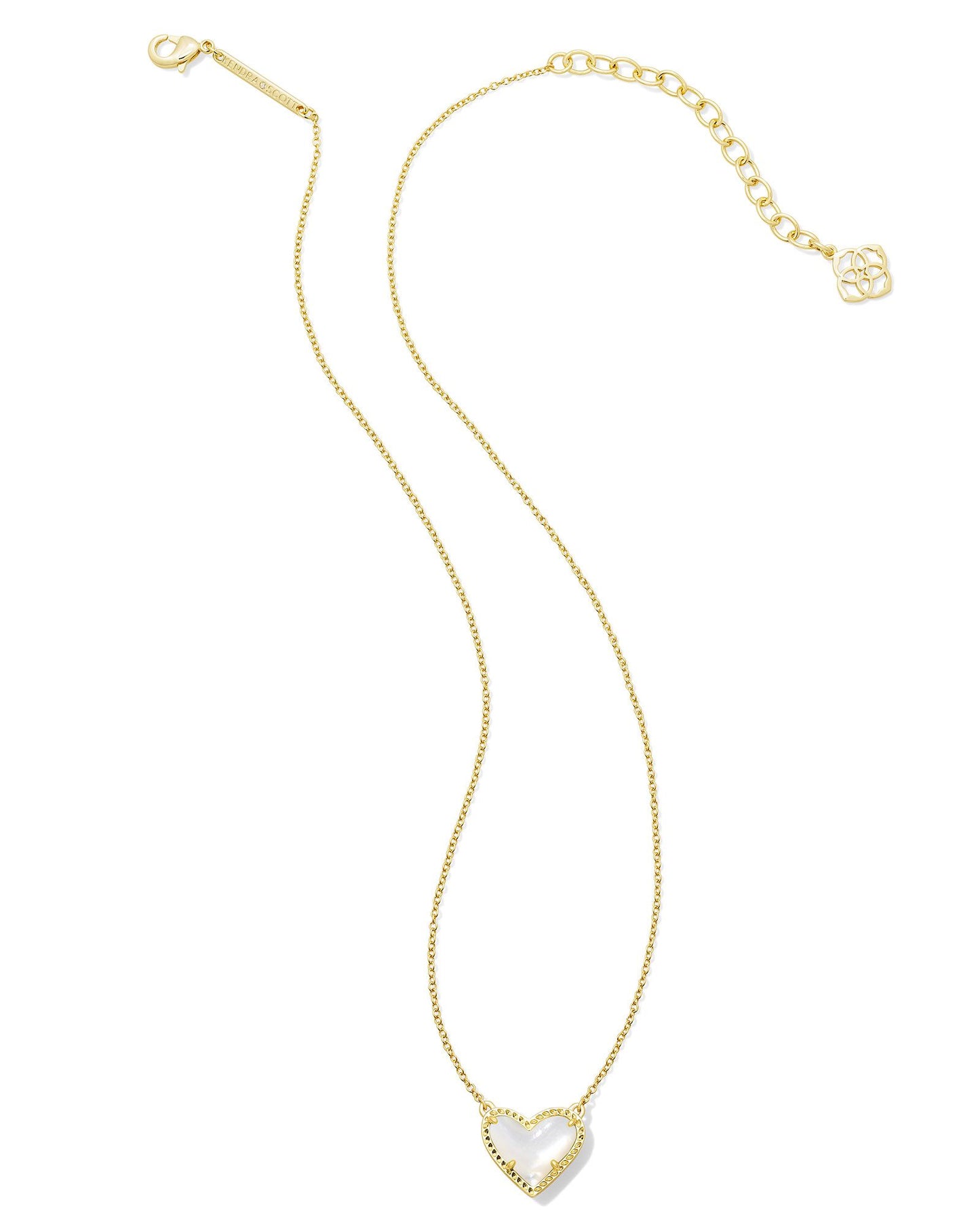 Kendra Scott - Necklace - Ari Heart Gold Pendant - Ivory Mother-of-Pearl - Findlay Rowe Designs