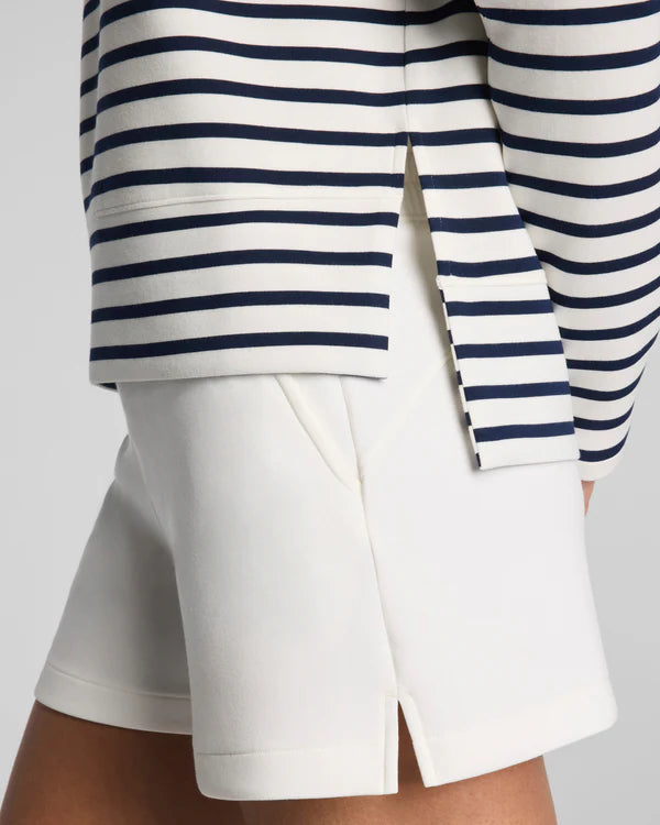 Spanx - Top - AirEssentials Crewneck Long Sleeve - Timeless Navy Stripe - Findlay Rowe Designs