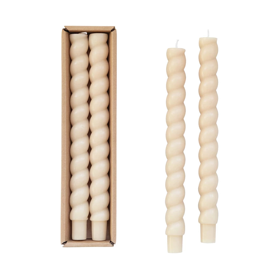 Taper Candles - Twisted set of 2 - Findlay Rowe Designs