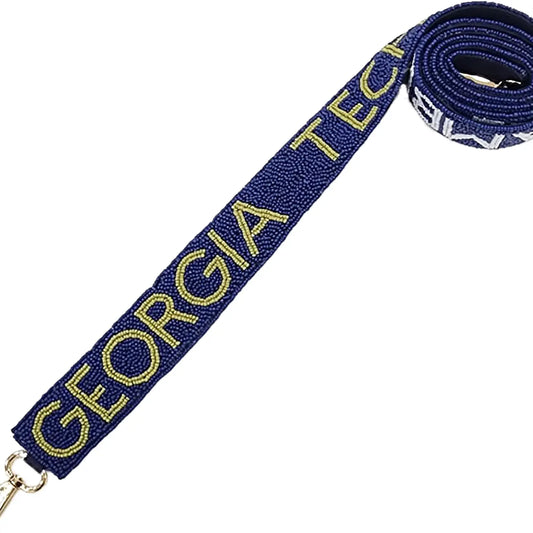 Beaded Strap - Georgia Tech Ramblin' Wreck - Findlay Rowe Designs