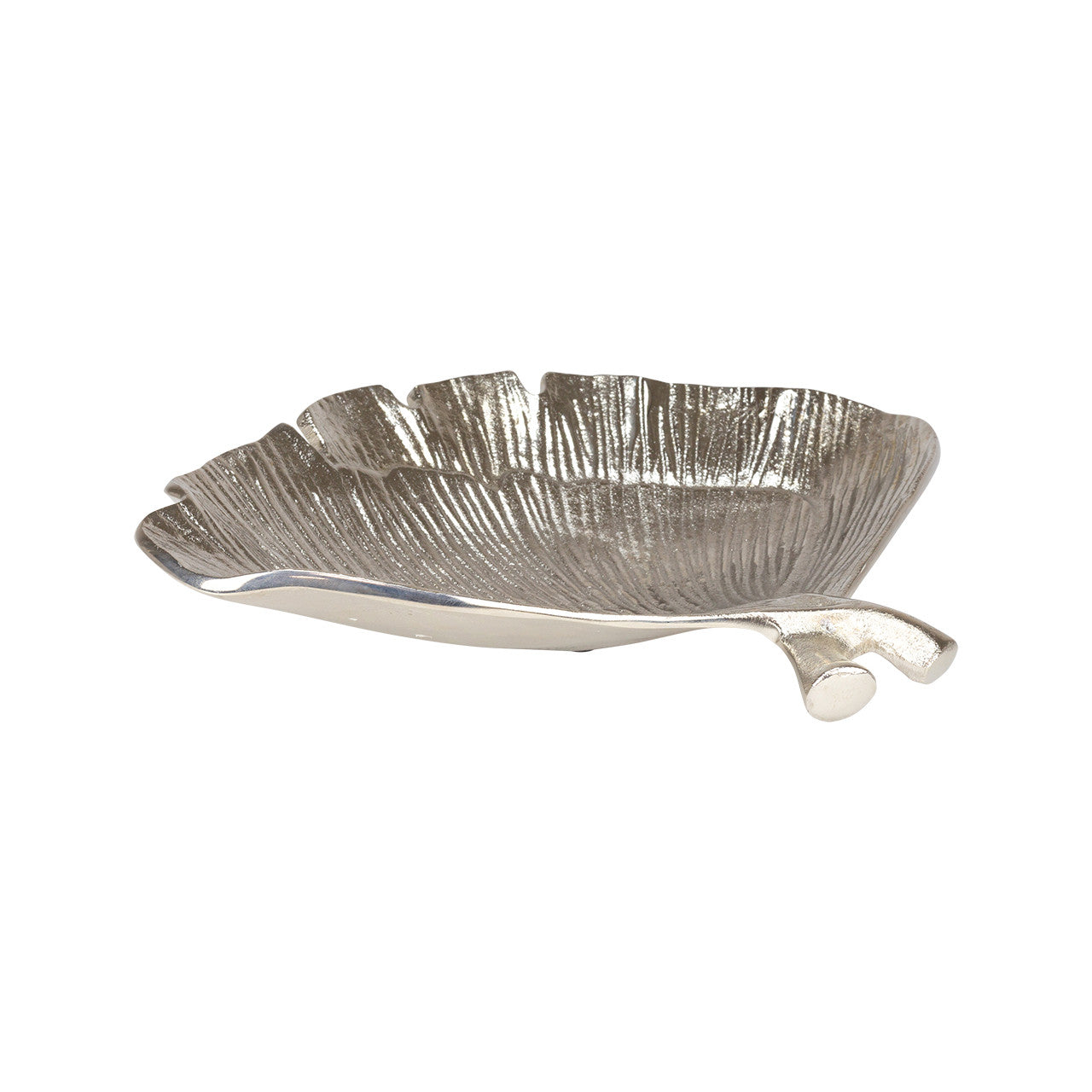 Decorative Tray - Lancaster Silver Metal Decorative Leaf - Findlay Rowe Designs