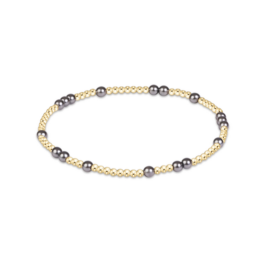 Enewton - Hope Unwritten Pearl Dark Grey 3mm Bracelet