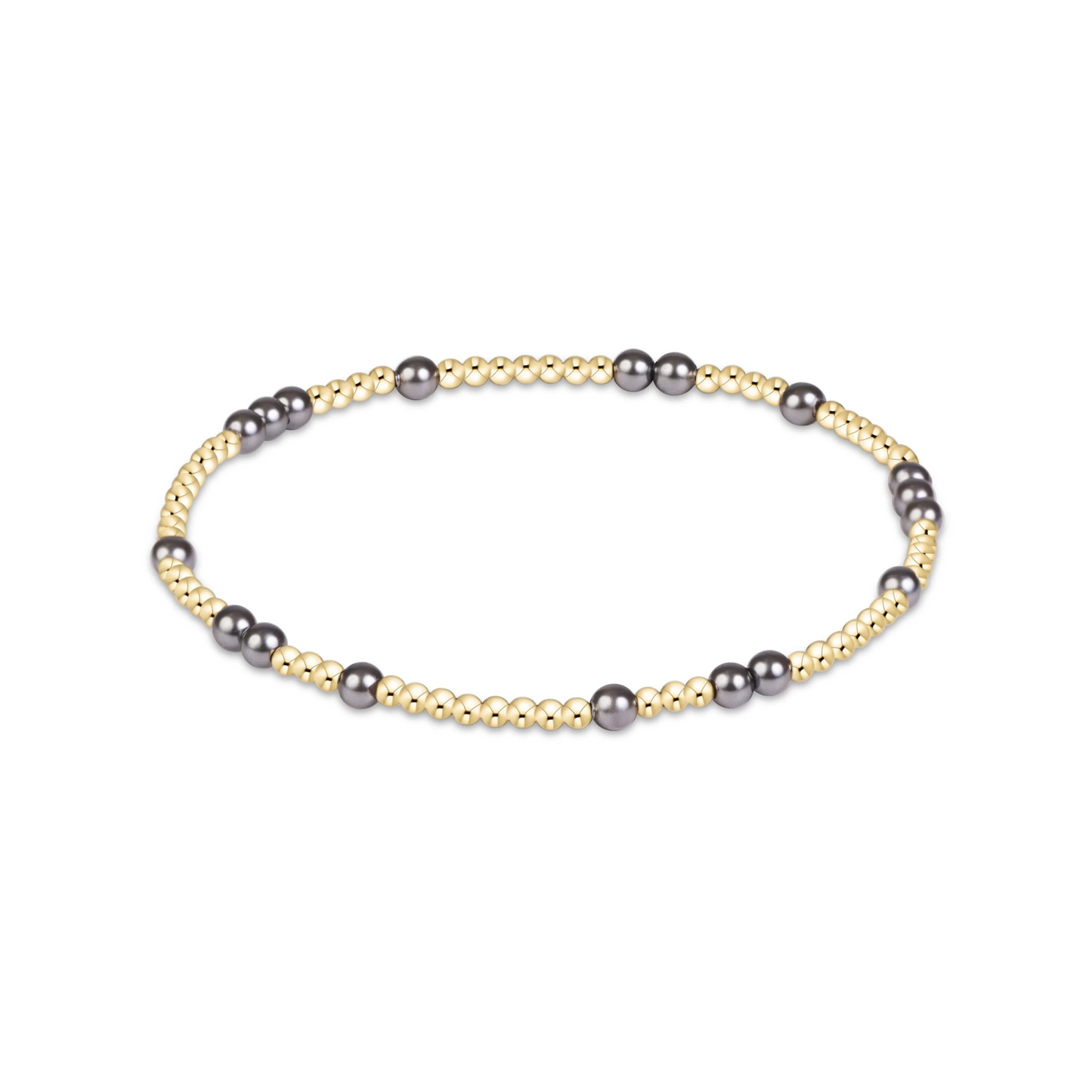 Enewton - Hope Unwritten Pearl Dark Grey 3mm Bracelet