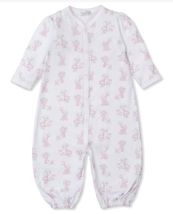 Kissy Kissy - Convertible Gown - Gingham Jungle - Pink - Findlay Rowe Designs