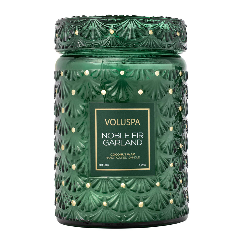 Voluspa - Noble Fir Garland Large Jar Candle - Findlay Rowe Designs