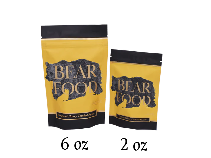 Bear Food - Honey Toasted Gourmet Pecans - 2 oz Pouch - Findlay Rowe Designs