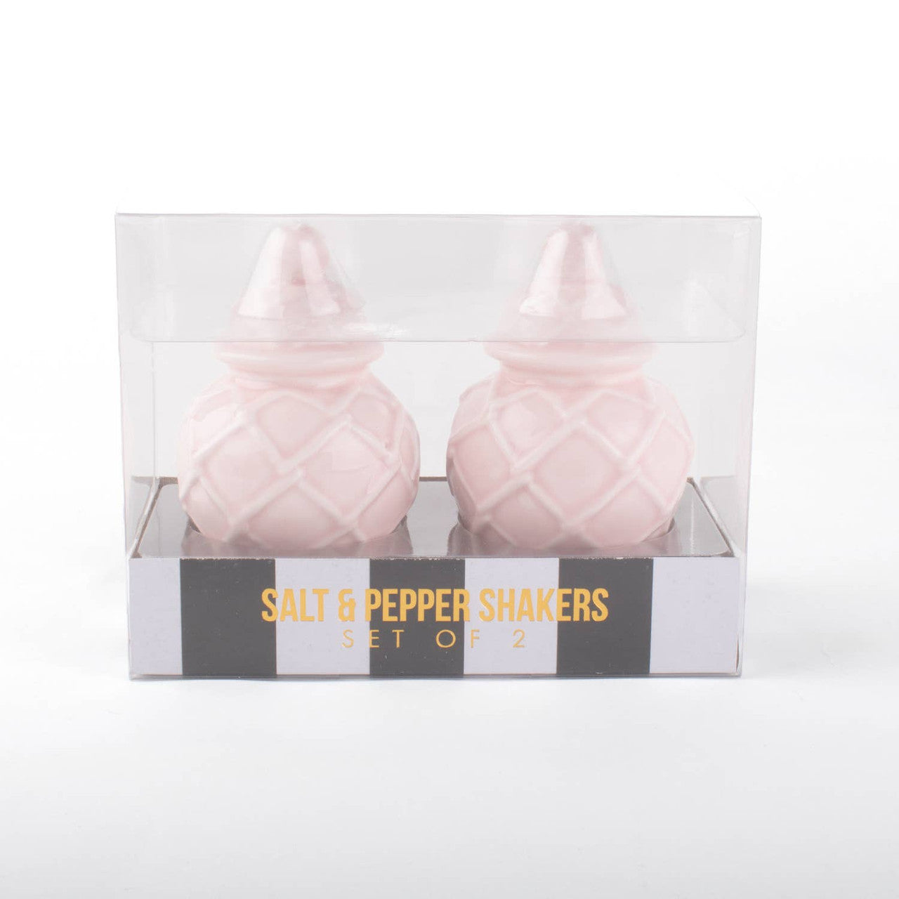 Salt & Pepper Set - Textured Jar - Pink
