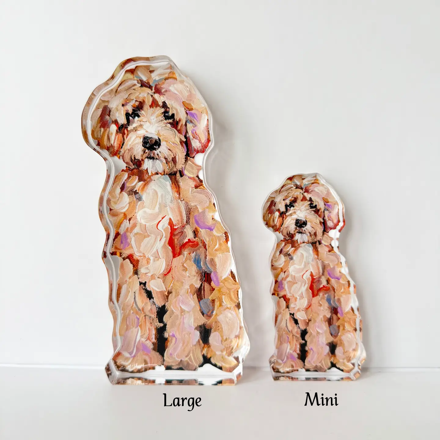 Chelsea McShane - Acrylic Shelfie - Golden Doodle - Classic - Large - Findlay Rowe Designs
