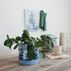 Planter - Indigo Botanica Stoneware - Blue White - Findlay Rowe Designs