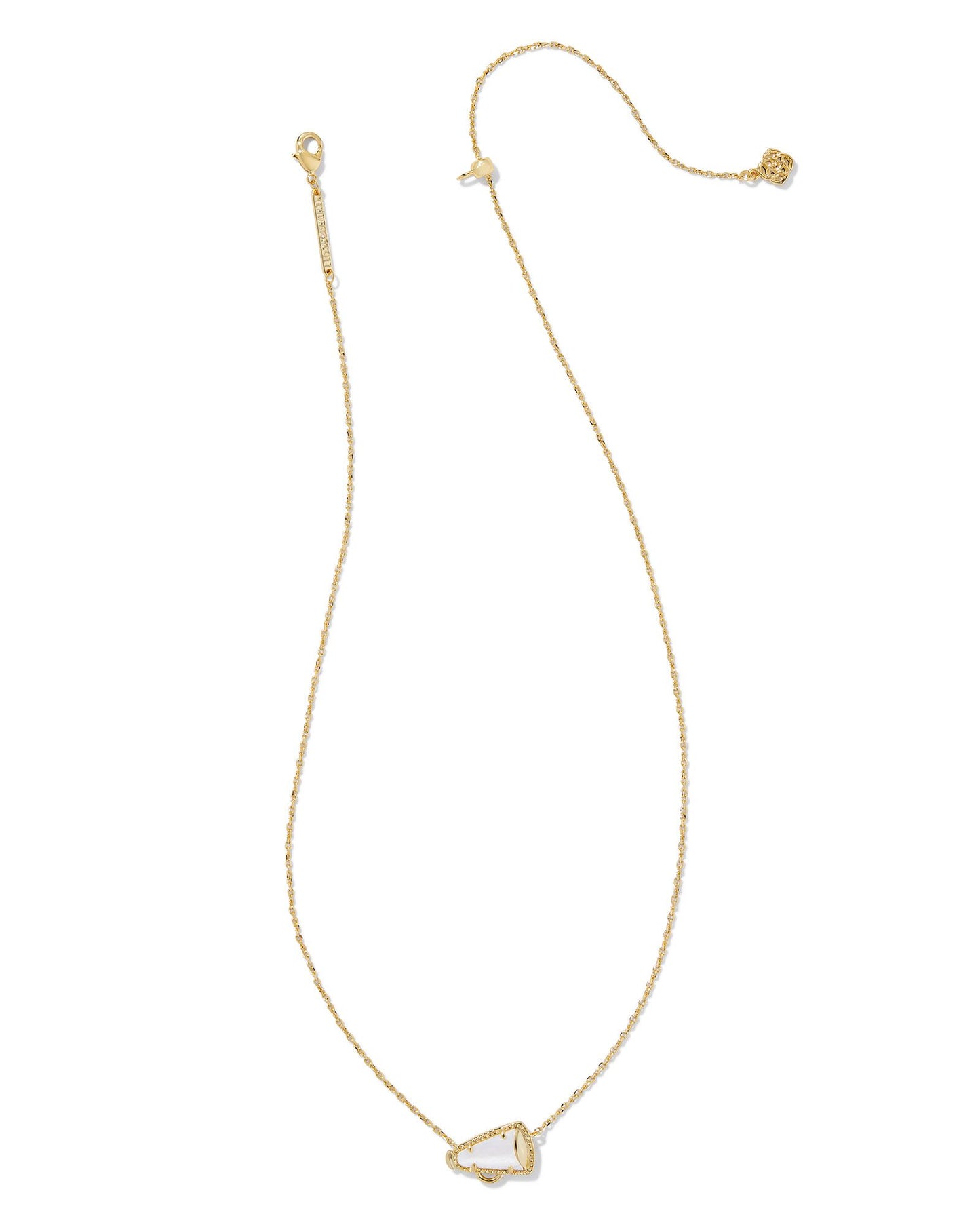 Kendra Scott - Necklace - Cheer Gold Short Pendant Necklace - White Mother-of-Pearl - Findlay Rowe Designs