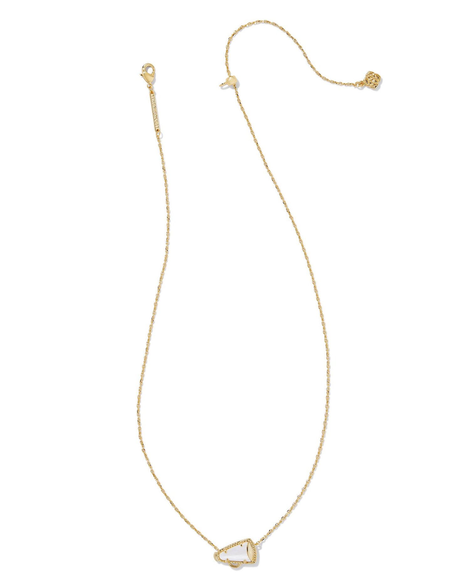 Kendra Scott - Necklace - Cheer Gold Short Pendant Necklace - White Mother-of-Pearl - Findlay Rowe Designs