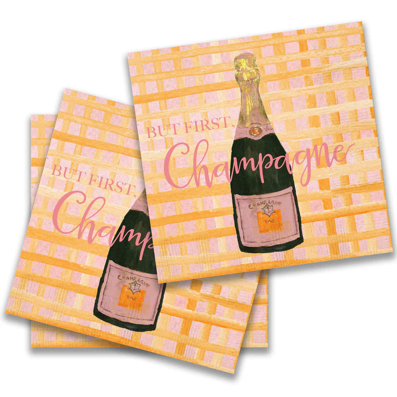 Napkin - Cocktail - But First Champagne - Findlay Rowe Designs