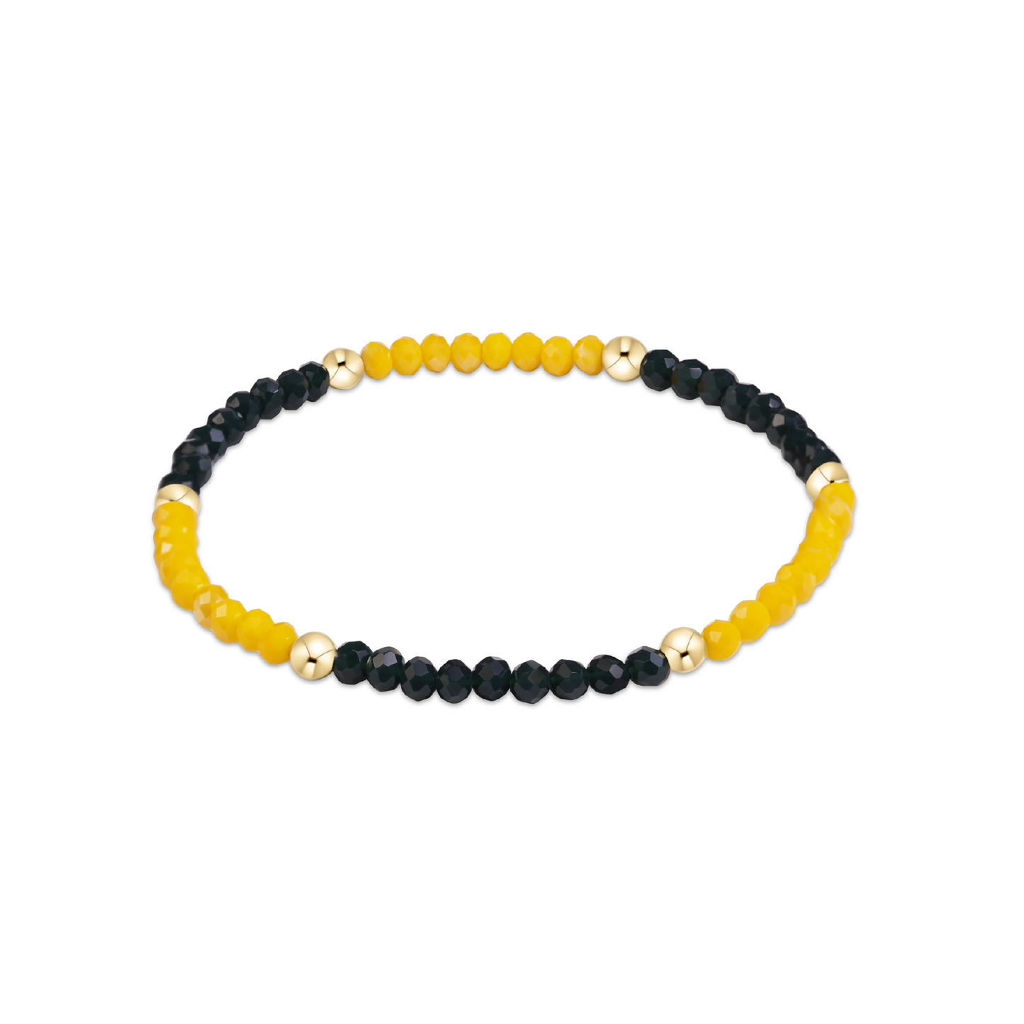 Enewton - Gameday Flirty Presence Bracelet - Dark Green and Golden Yellow - Findlay Rowe Designs