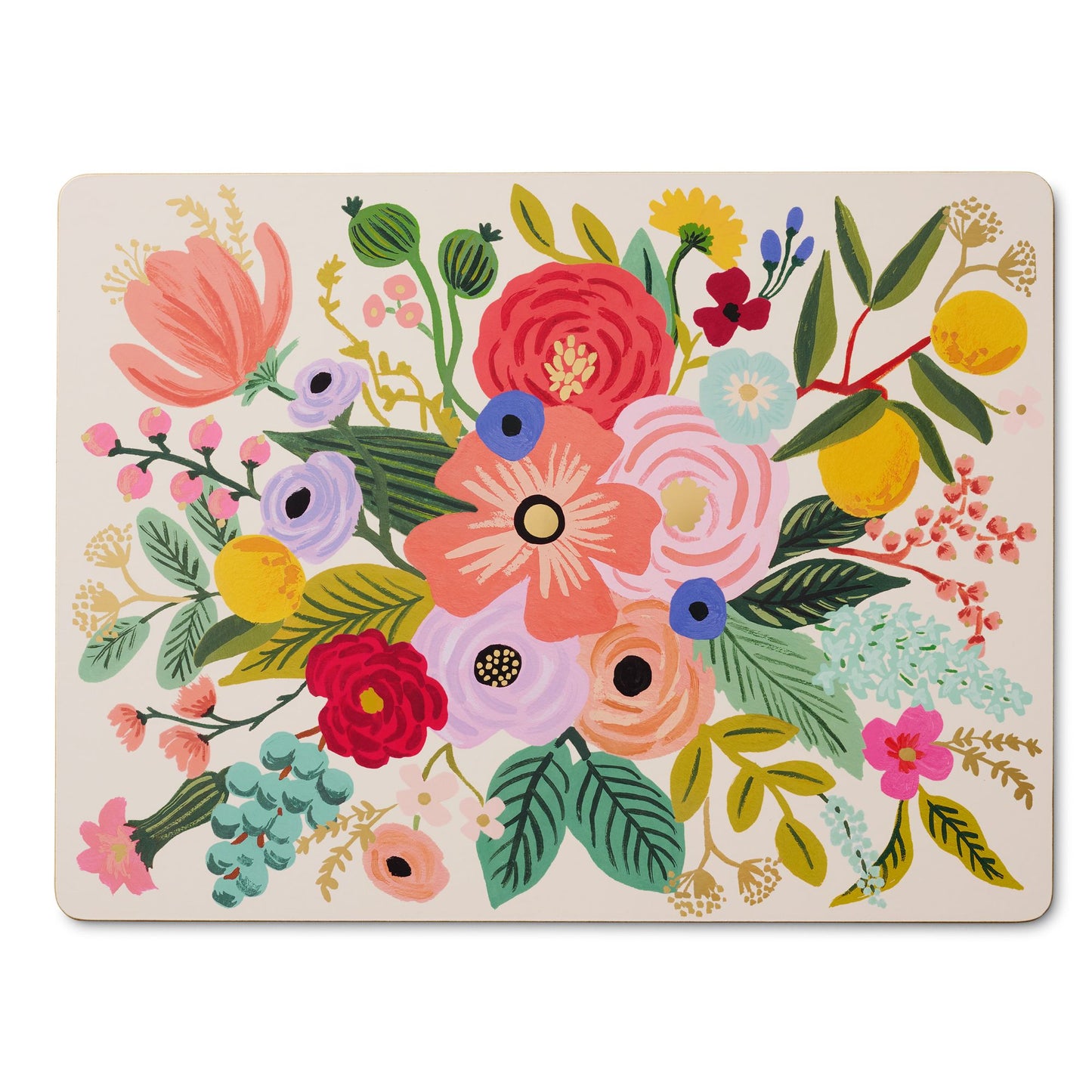 Rife Paper- Garden Party Set of 4 Cork Placemats