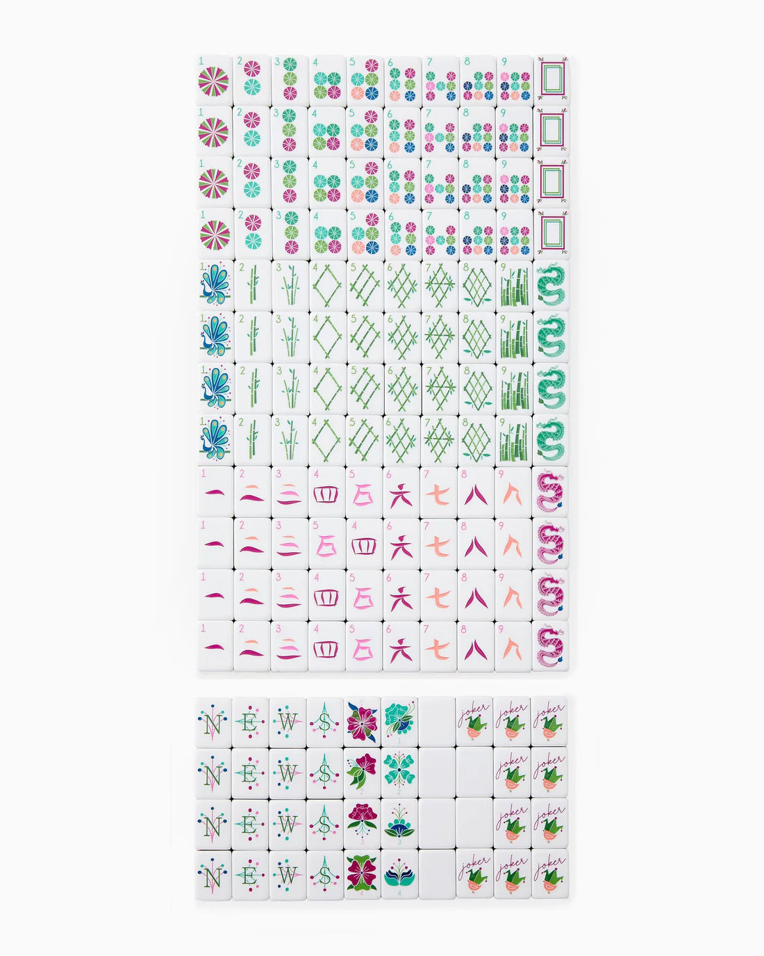 Oh My Mahjong - Dandy Mahjong Tiles - Findlay Rowe Designs