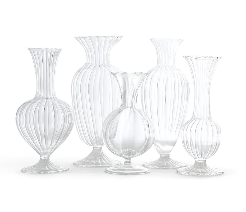 Hand-Blown Glass Fluted Vase - Findlay Rowe Designs