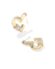 Kendra Scott - Earrings - Emery Heart Hoop Earrings Gold White Cz