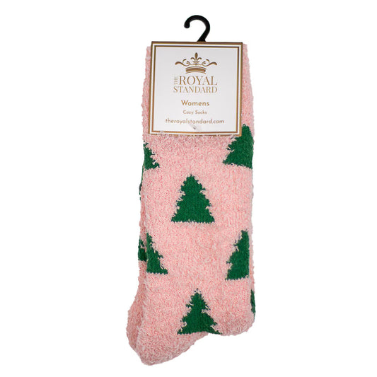 Women's Cozy Socks - Christmas Tree