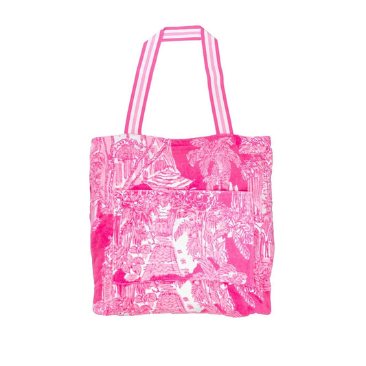 Lilly Pulitzer - Beach Towel Tote and Towel - Palm Beach Toile - Findlay Rowe Designs